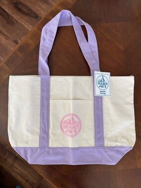 Trader Joe’s Limited Edition Large Lavender Tote Bag
